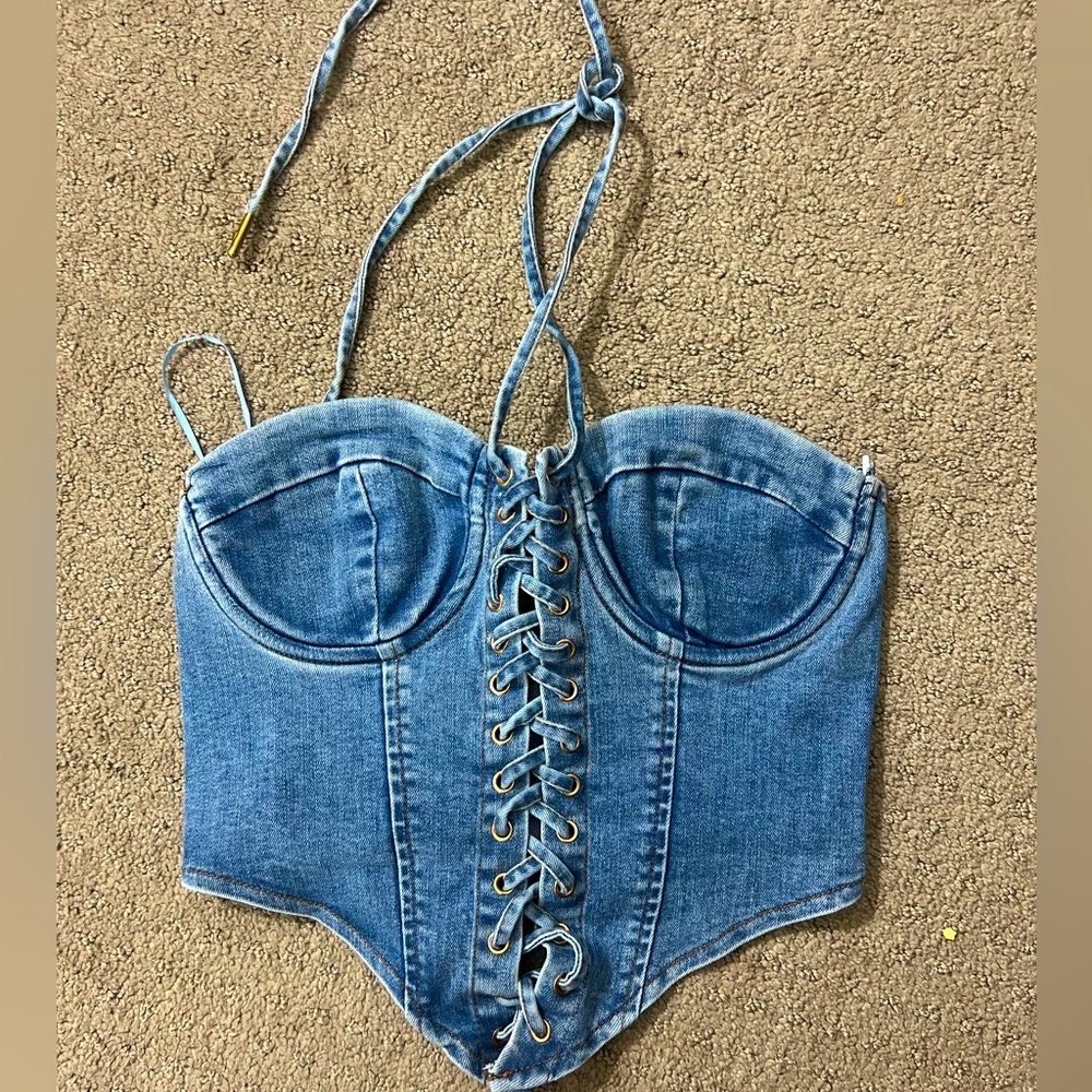 Cute jean corset
